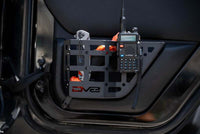 DV8 Offroad 11-18 Jeep Wrangler JK 4 Door Only Rear Door Pocket Molle Panels - Black