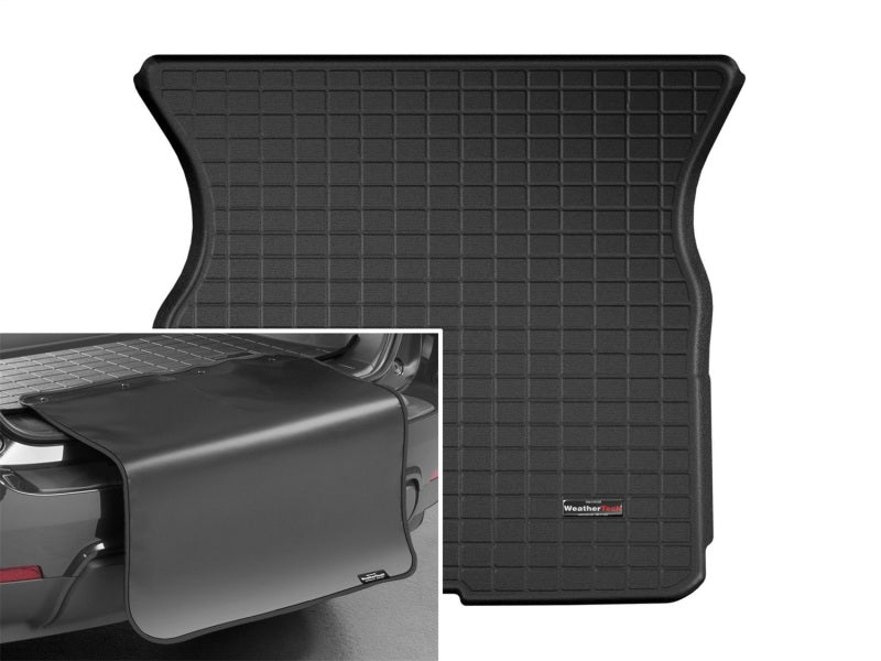 WeatherTech 2016+ Tesla Model X Cargo Liner w/ Bumper Protector - Black