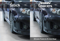PERRIN 02-14 Subaru WRX / 2004 STI / 13-25 BRZ & Toyota GR86 25mm Wheel Spacers 5x100 56mm CB - Pair