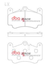 DBA 97-13 Porsche 911 996/99 RP Performance Front Brake Pads