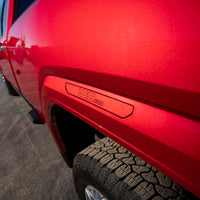 Wehrli 2020+ GMC 2500/3500HD Fender Flare Marker Light Delete Kit w/o Logo - Raw Finish