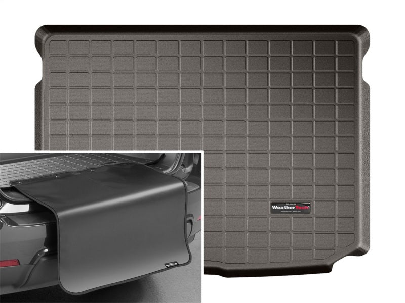 WeatherTech 16+ Audi A3 Sportback e-tron 8V 5-Door Hatchback Cargo Liners w/ Bumper Protector-Cocoa