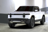 Rally Armor 22-25 Rivian R1T Black UR Mud Flap w/Nitrous Blue Logo