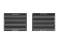 WeatherTech 10+ Ford Taurus Rear Rubber Mats - Black