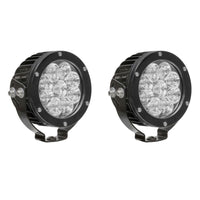 Westin Axis LED Auxiliary Light 4.75 inch Round Spot w/3W Osram (Set of 2) - Black