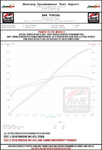 AWE Tuning Porsche 991 GT3 / RS Center Muffler Delete - Diamond Black Tips
