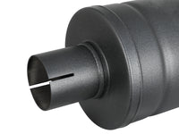 aFe MACH Force-Xp 409 SS Muffler w/ Black finish 2-1/2in Inlet & Outlet 14in x 16in Diameter