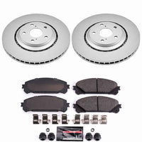 Power Stop 15-17 Lexus NX200t Front Z23 Coated Brake Kit