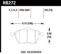 Hawk HP+ Street Brake Pads