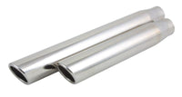 Vibrant Dual 3.25in x 2.75in Oval SS Exhaust Tip (Single Wall Angle Cut Rolled Edge)