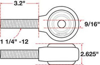 SPC Performance xAxis Rod End Ball Joint