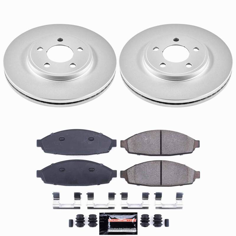 Power Stop 03-11 Ford Crown Victoria Front Z23 Coated Brake Kit