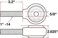 SPC Performance xAxis Rod End Ball Joint