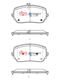 DBA 19-22 Mercedes-Benz GLE450 Street Series Front Brake Pads