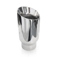 Stainless Works Conical Double Wall Slash Cut Exhaust Tip - 4in Body 3in Inlet