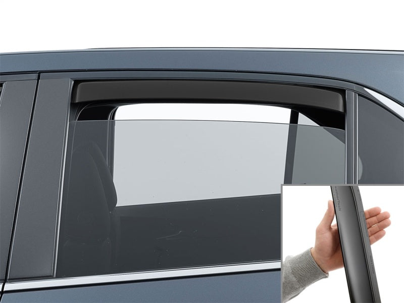 WeatherTech 18-24 Chevrolet Equinox Rear Rear Side Window Deflectors - Matte Blk