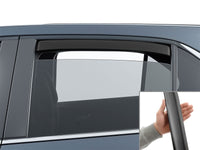 WeatherTech 18-24 Chevrolet Equinox Rear Rear Side Window Deflectors - Matte Blk