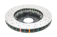 DBA 05-10 Ford Mustang GT / 11-13 V6 Front Drilled & Slotted 5000 Series 2 Piece Rotor w/ Black Hat