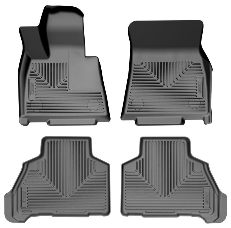 Husky Liners 19-26 BMW X7 (2nd Row Bucket Seats) WeatherBeater Front & 2nd Row Floor Liners - Black