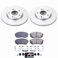 Power Stop 07-10 Kia Rondo Front Z23 Coated Brake Kit