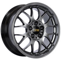 BBS RG-R 17x8 5x120 ET40 CB72.5 Diamond Black Wheel -82mm PFS/Clip Req