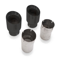 Stainless Works 4in Double Wall Slash-Cut Black Tip Kit