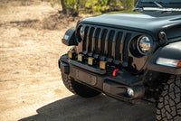 DV8 Offroad 2018-2025 Wrangler JL Push Bar for Mopar Rubicon Steel Bumper