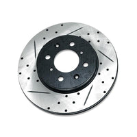 BLOX Racing Slotted And Cross-Drilled Rotor Left Side