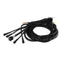 Westin Universal LED Rock Light Kit - 4 Lights - 14ft 9in Wiring Harness & Switch - Black