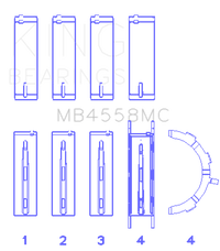 King Engine Bearings Ford Ecoboost 2.7L V6 Main Bearing Set