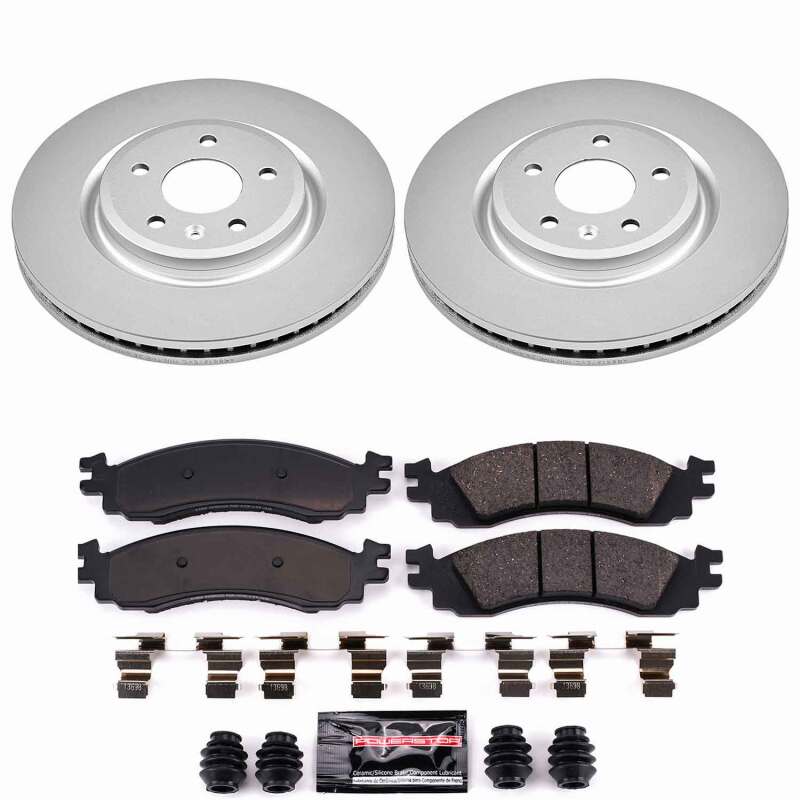 Power Stop 11-12 Ford Taurus Front Z23 Coated Brake Kit