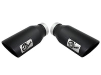 aFe Diesel Exhaust Tip Bolt On Black 4in Inlet x 6in Outlet x 15in