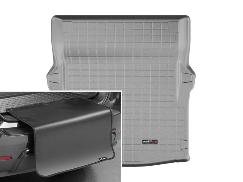 WeatherTech 10-16 Mercedes-Benz CLS-Class Coupe Cargo Liners w/ Bumper Protector - Grey