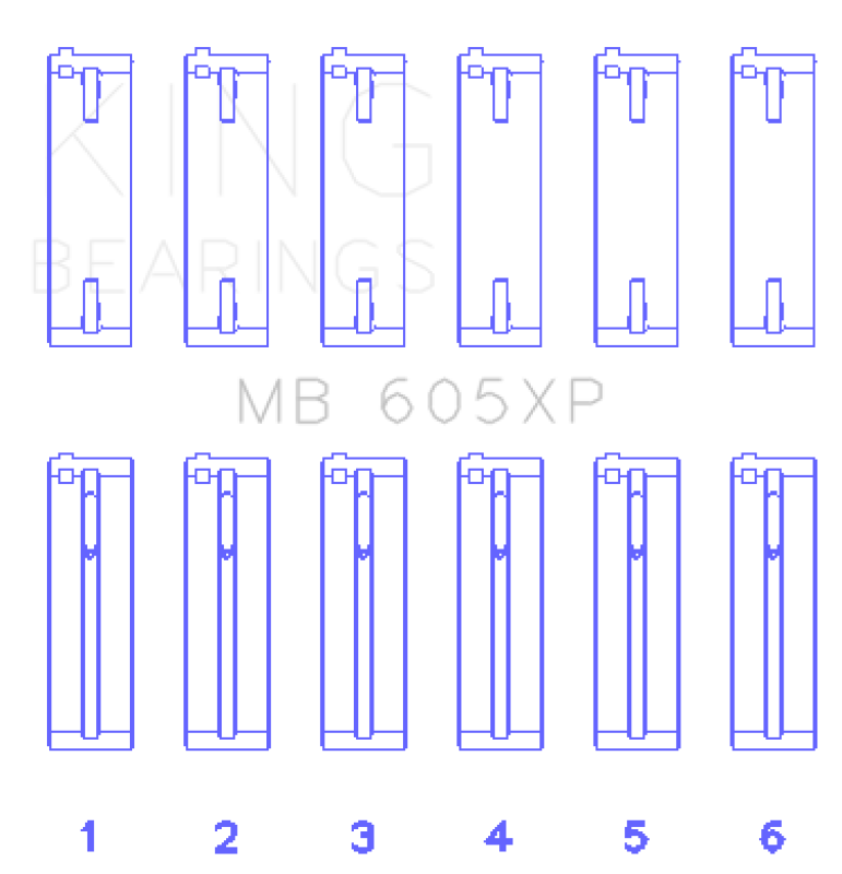 King Engine Bearings 92-94 Audi S4 2.3L/2.5L 5 Cyl Crankshaft Main Bearing Set