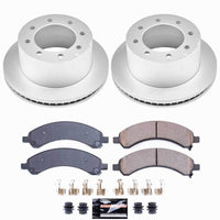 Power Stop 03-08 Chevrolet Express 3500 Rear Z23 Coated Brake Kit