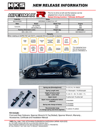 HKS Hipermax R DB42 Full Kit