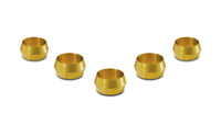 Vibrant 1/4in Brass Olive Inserts - 5pk