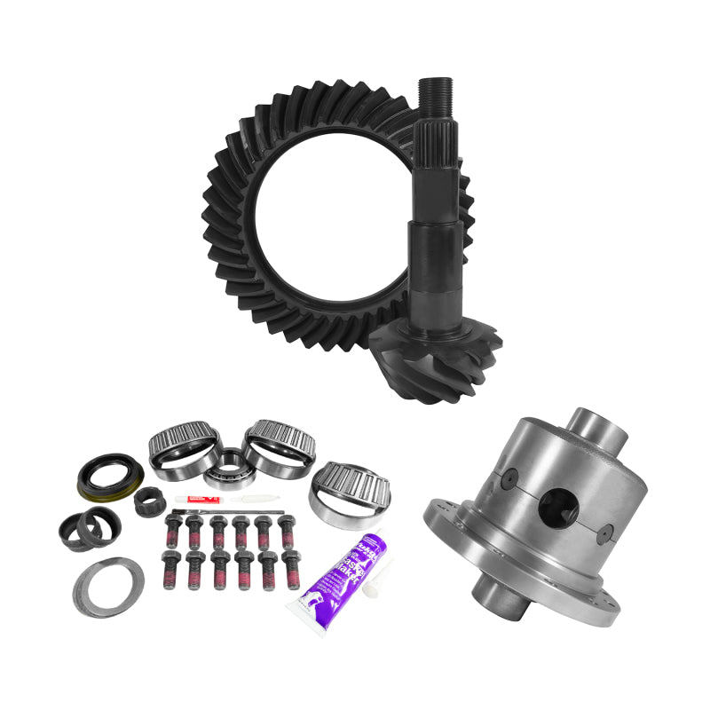 Yukon Gear 11.5in AAM 4.11 Rear Ring & Pinion Install Kit Positraction 4.375in OD Pinion Bearing