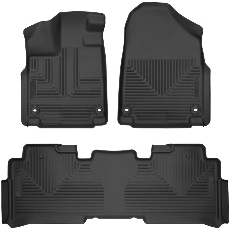 Husky Liners 18-26 Honda Odyssey WeatherBeater Front & 2nd Row Floor Liners - Black