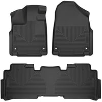 Husky Liners 18-26 Honda Odyssey WeatherBeater Front & 2nd Row Floor Liners - Black