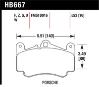 Hawk 09 Porsche 911 Carrera S w/ Iron Discs Front DTC-70 Race Brake Pads