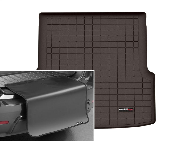 WeatherTech 2022+ BMW i4 eDRIVE40/i4 M50 Cargo Liner With Bumper Protector - Cocoa