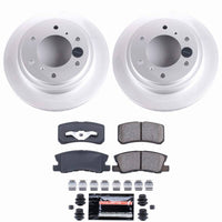 Power Stop 01-06 Mitsubishi Montero Rear Z23 Coated Brake Kit