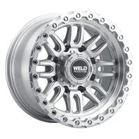 Weld Off-Road Swift 17x9in - 8x180 BP - ET-12 - 124.3mm CB - Gloss Silver Machined Wheel & Ring