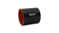 Vibrant Silicone Straight Hose Coupler 1.875in ID x 3.00in Long - Gloss Black