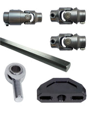 Ridetech Universal High Clearance Steering U-Joint Kit - 1in-48 Spline to 3/4in-36 Spline