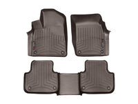 WeatherTech 2017+ Audi Q7 Front & Rear FloorLiner - Cocoa