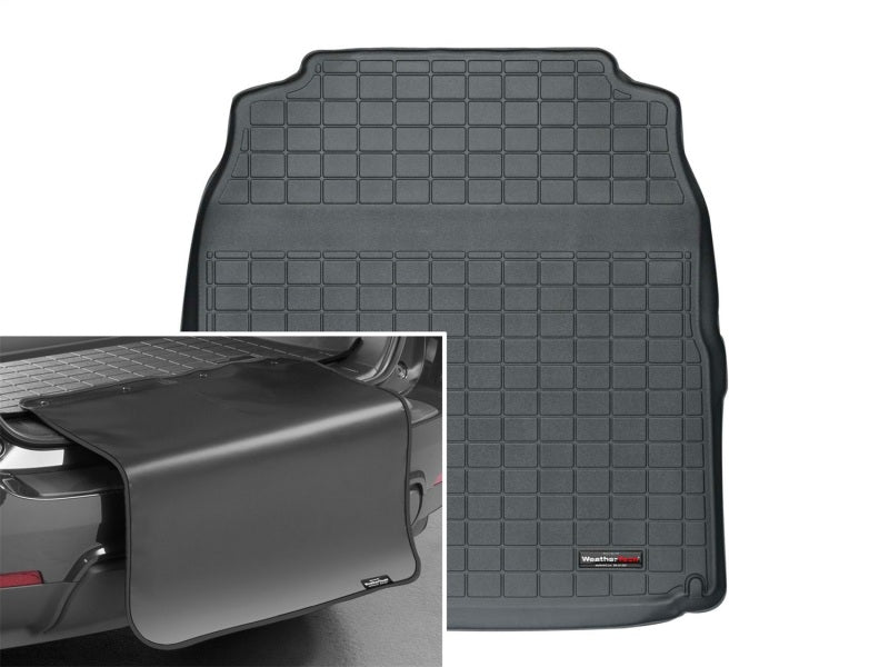 WeatherTech 08-13 Caddilac CTS Sedan Cargo Liner w/ Bumper Protector - Black