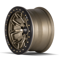 Dirty Life 9303 DT-1 17x9 / 8x170 BP / -12mm Offset / 130.8mm Hub Satin Gold Wheel - Beadlock