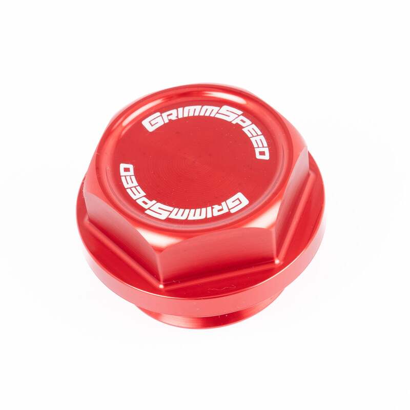 GrimmSpeed 89-22 Subaru All Models Bolt Oil Caps - Red